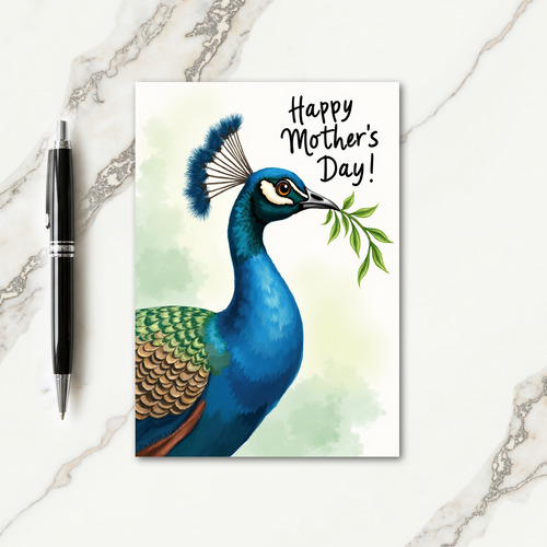 Regal Bird Mothers Day Card