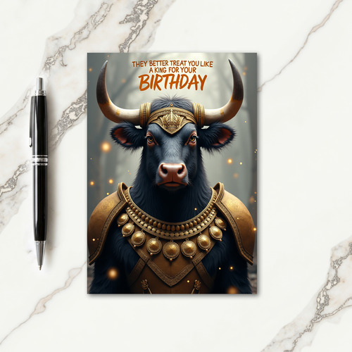 Regal Birthday Armored Creature Card