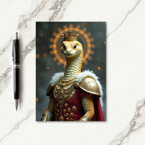 Regal Birthday Crowned Reptile Card
