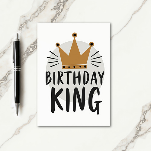 Regal Birthday King Card