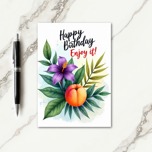 Regal Bloom Birthday Card