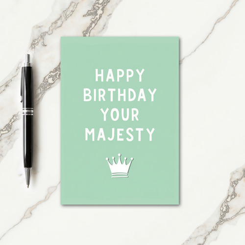 Regal Crown Birthday Card