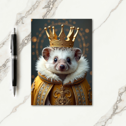 Regal Crowned Spiny Birthday Card