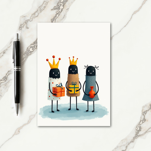 Regal Figures Christmas Card