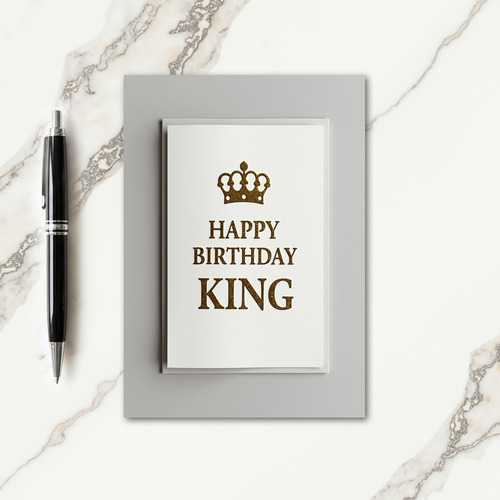 Regal Golden Birthday Card