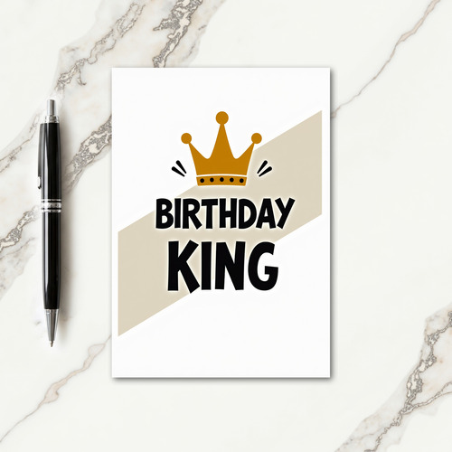 Regal Kings Birthday Card