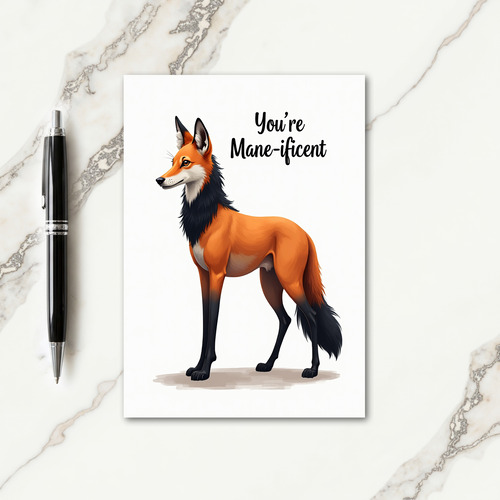 Regal Mane Birthday Card