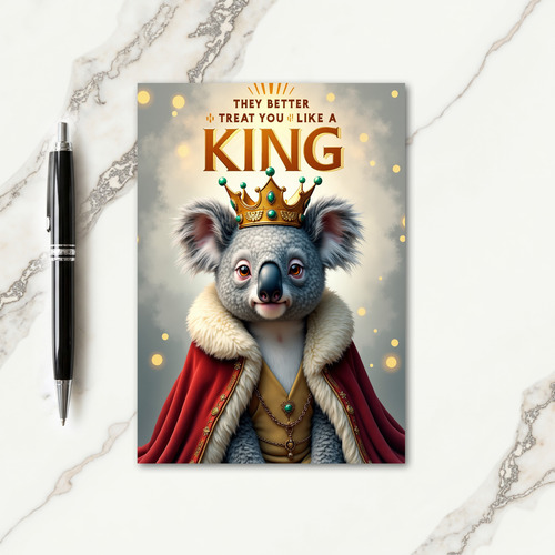 Regal Marsupial Birthday Card