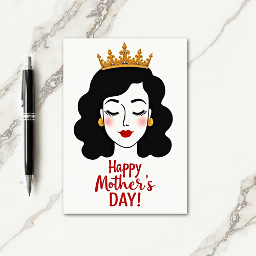 Regal Mother Illustration Card