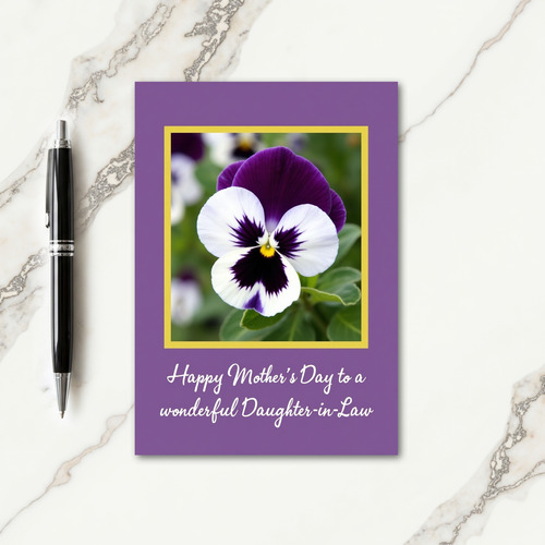 Regal Purple Blossom Card