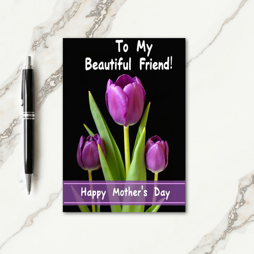 Regal Purple Mothers Day Card