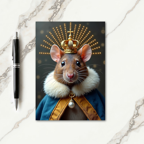 Regal Rodent Birthday Card