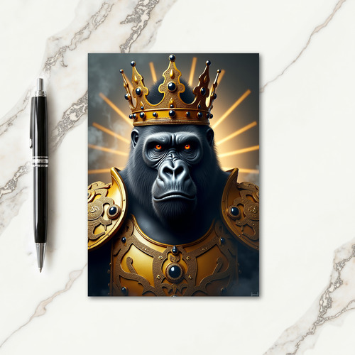 Regal Simian Birthday Card