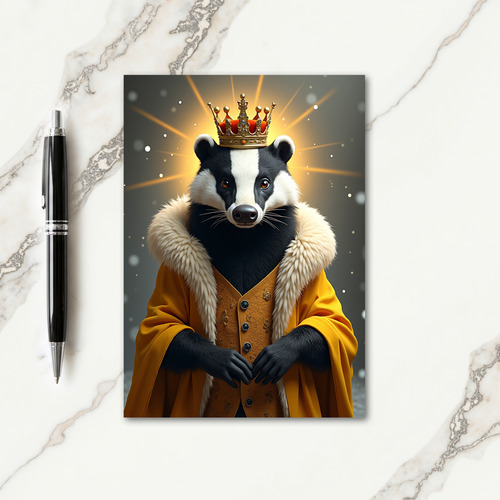 Regal Striped Birthday Card