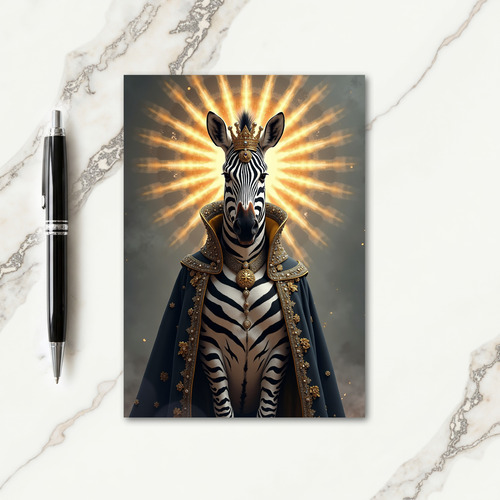 Regal Striped Horse Birthday Card