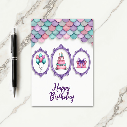 Regal Violet Birthday Card
