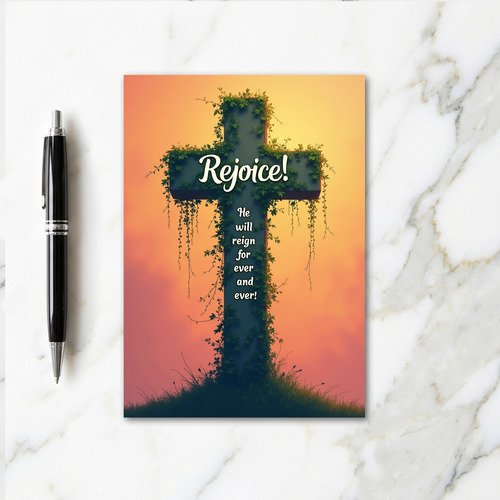 Rejoice Forever Sacred Scene Card