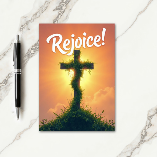 Rejoice Scene Greeting Card