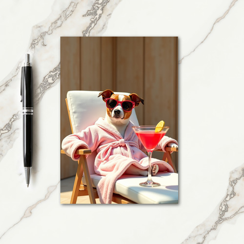 Relaxed Dog Birthday Card
