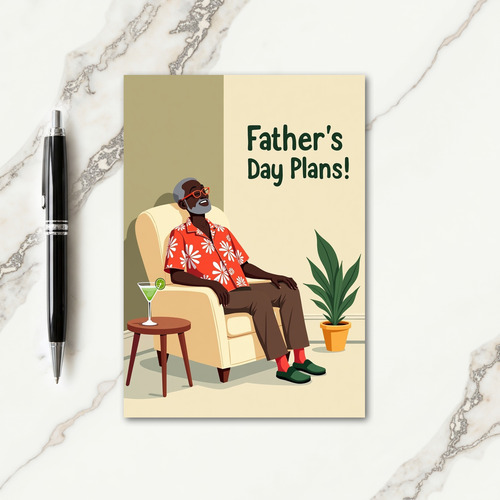Relaxed Fathers Day Card