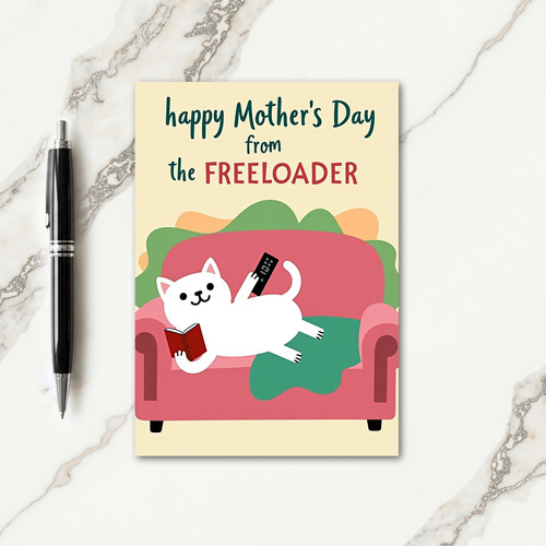 Relaxed Feline Mothers Card