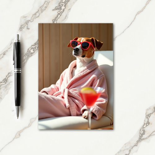 Relaxed Pup Birthday Card