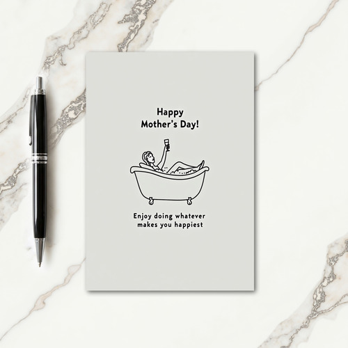 Relaxing Bath Time Card