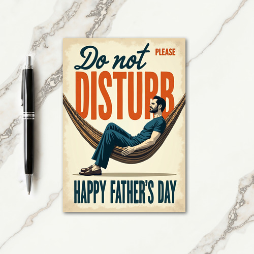 Relaxing Fathers Day Card
