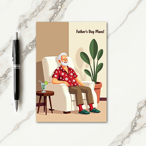Relaxing Fathers Day Moment Card