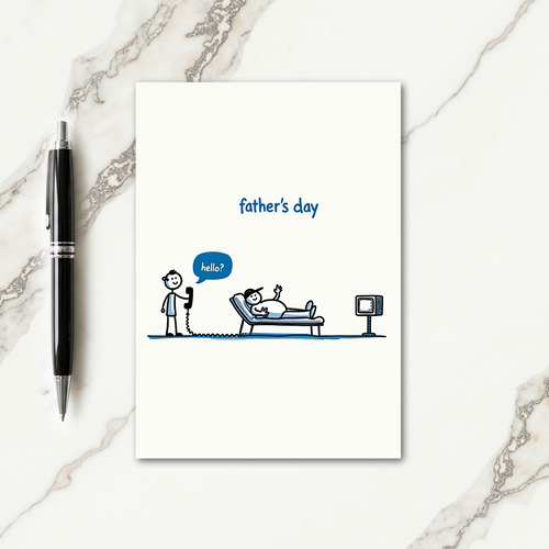 Relaxing Fathers Day Wave Card