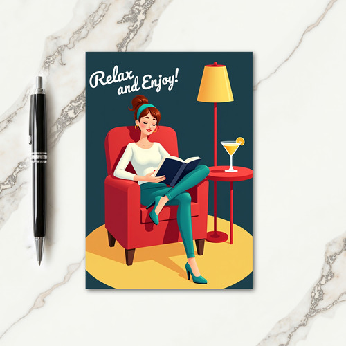Relaxing Mothers Day Art Card