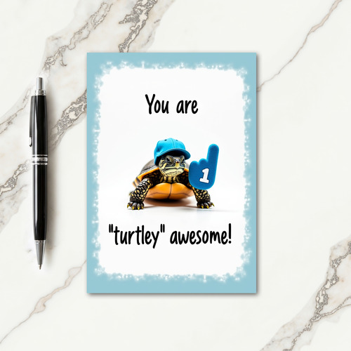 Reptile Awesome Fathers Day Card