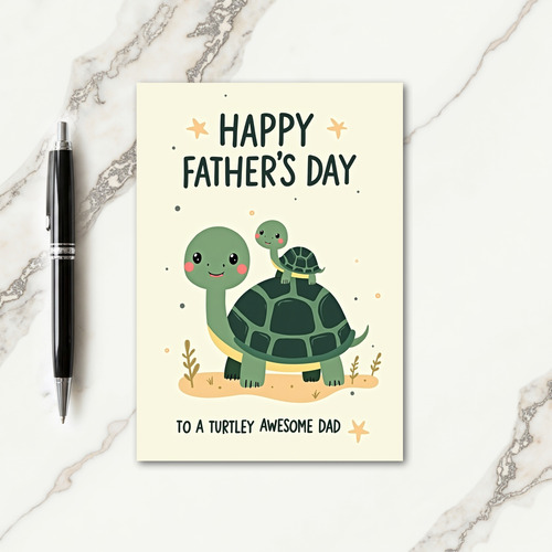 Reptile Fathers Day Art Card