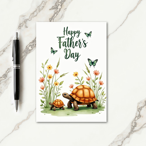 Reptile Fathers Day Scene Card