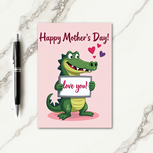 Reptile Love Mothers Day Card