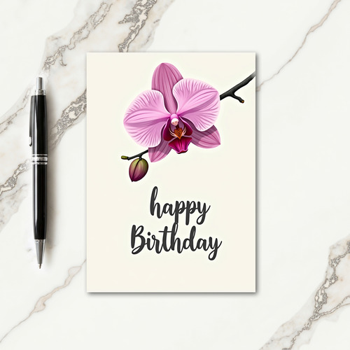 Resplendent Flower Birthday Card