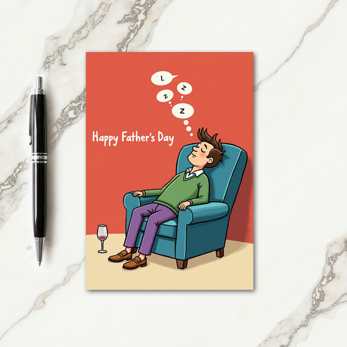 Restful Fathers Day Sketch Card