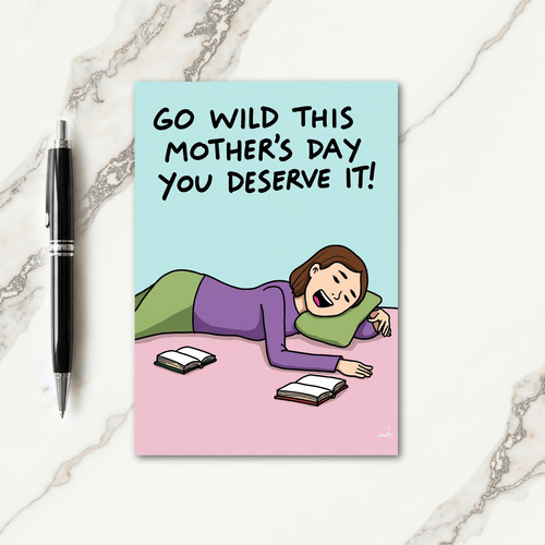 Restful Mothers Day Slumber Card
