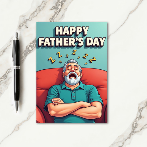 Resting Fathers Day Themed Card