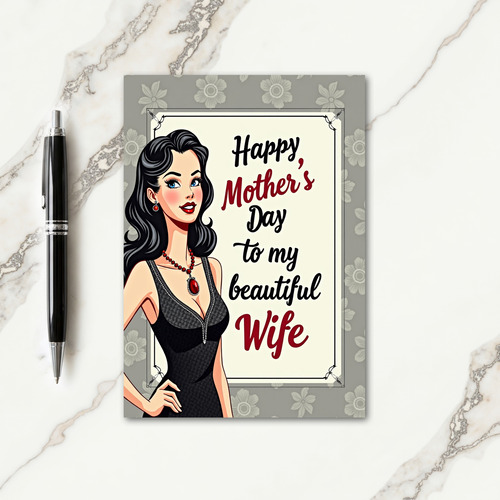 Retro Affection Mothers Day Card