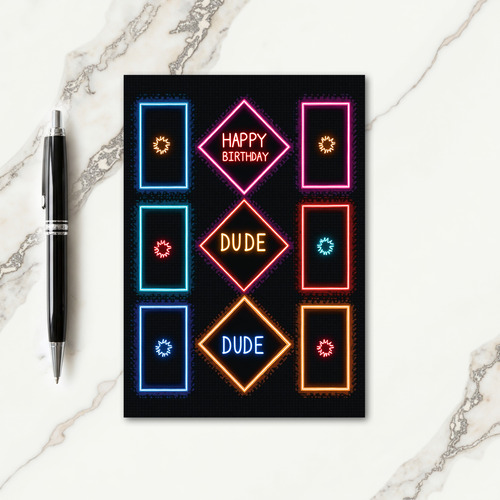 Retro Arcade Birthday Card