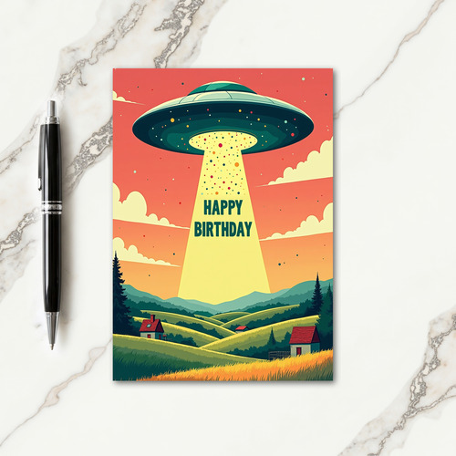 Retro Beam Celebration Card