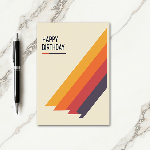 Retro Birthday Bands Card