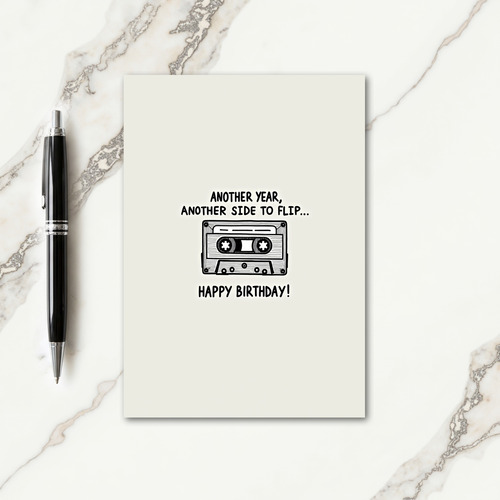 Retro Birthday Cassette Card