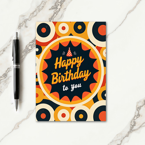 Retro Birthday Graphic Card