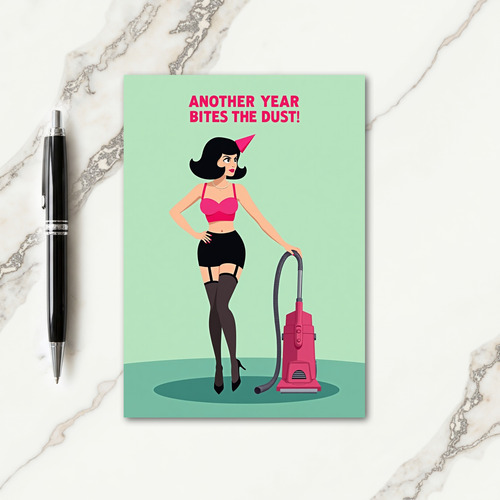 Retro Bob Hairstyle Birthday Card