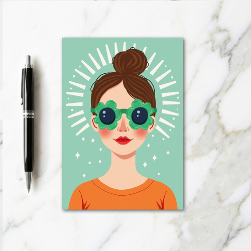 Retro Bohemian Woman Card