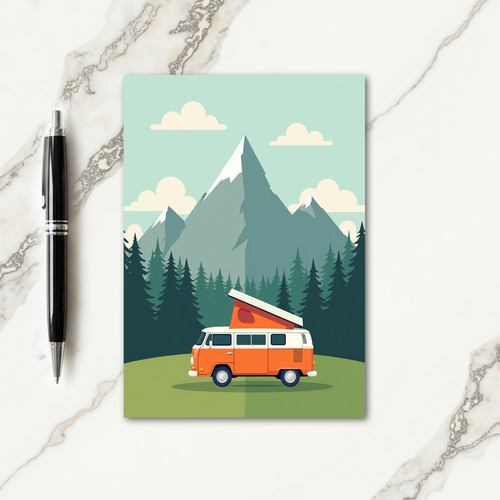 Retro Camper Fathers Day Card