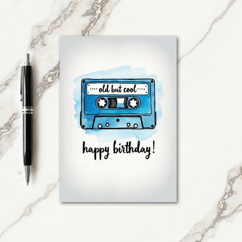 Retro Cassette Illustration Card