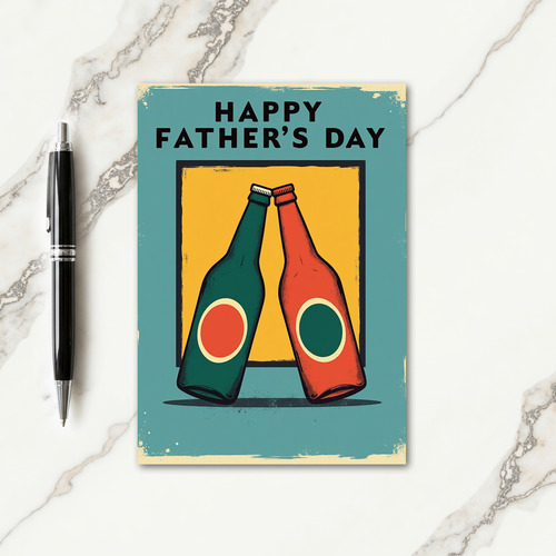 Retro Cheers Fathers Day Card